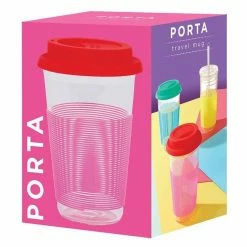 Porta Summer Fun Pink & Red Travel Mug
