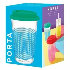 Porta Summer Fun Blue & Green Travel Mug