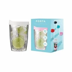 Porta Portables Clear White Travel Mug Tumbler