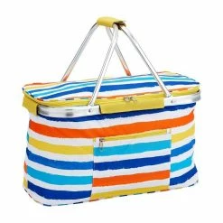 Porta Charlie Seaside Stripe Picnic Basket