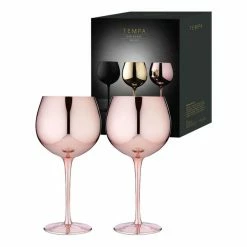 Tempa Aurora Rose 2 Piece Gin Glass Set