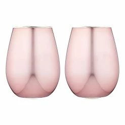 Tempa Aurora Rose 2 Piece Glass Tumbler Set