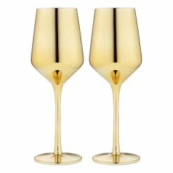 Tempa Aurora Gold 2 Piece Wine Glass Set