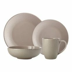 Casa Domani Corallo Coupe 16-Piece Dinner Set Sand