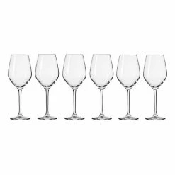 Krosno Splendour 6-Piece Wine Glass 300ml Gift Boxed