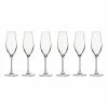 Krosno Splendour 6-Piece Champagne Flute 210ml Gift Boxed