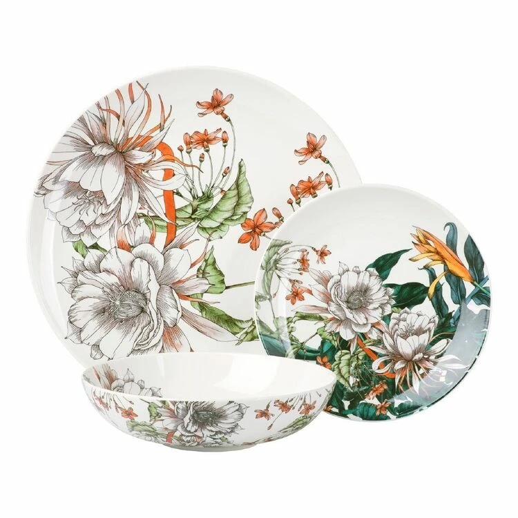 Maxwell & Williams The Blck Pen Night Garden Flower Dinner Set 12 Piece 1 Maxwell & Williams The Blck Pen Night Garden Flower Dinner Set 12 Piece