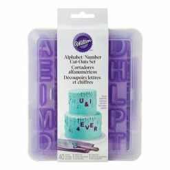 Wilton 40pc Alphabet/Numbers Fondant Cutter Set