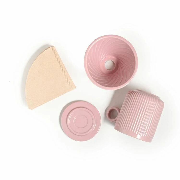 Coffee Culture 320mL Pour Over Coffee Set Pink 1 Coffee Culture 320mL Pour Over Coffee Set Pink