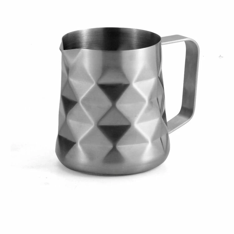 Coffee Culture Diamond Satin Stainless Steel Milk Frothing Jug 350mL 1 Coffee Culture Diamond Satin Stainless Steel Milk Frothing Jug 350mL