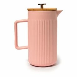 Coffee Culture Ceramic French Press 1.25L Coral Pink