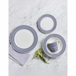 Maxwell & Williams Zenith Rim 16-Piece Dinner Set Blue Gift Boxed