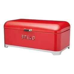 Kitchen Craft Kitchencraft Lovello Bread Bin 42x22x19cm Red