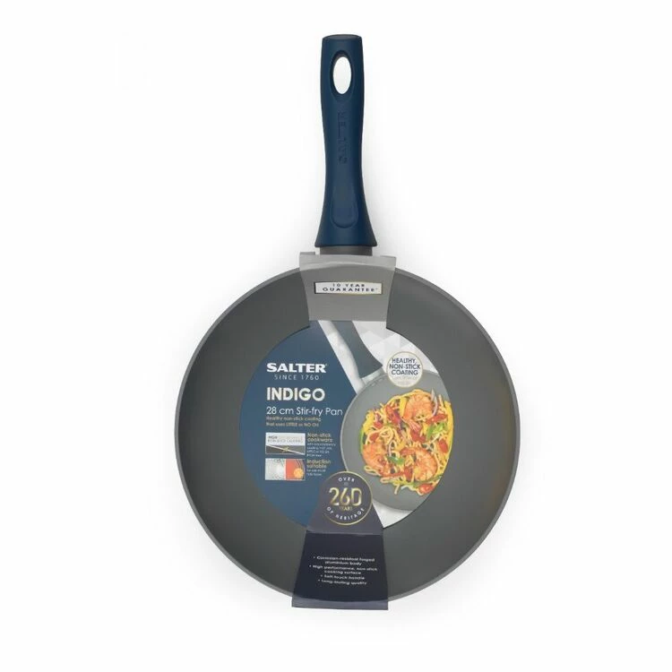 Salter Indigo 28cm Stirfry Pan 2 Salter Indigo 28cm Stirfry Pan - Image 2