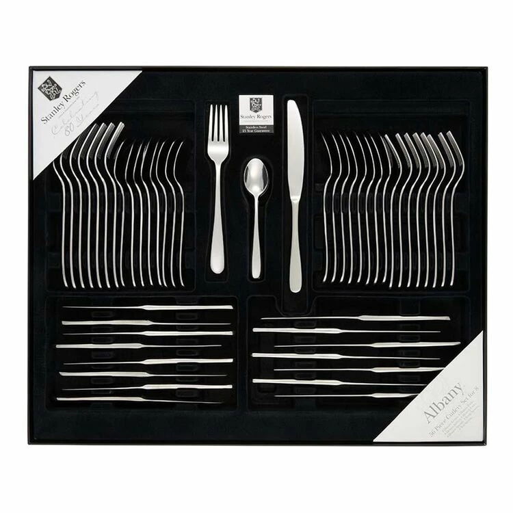 Stanley Rogers Albany 56-Piece Cutlery Set 1 Stanley Rogers Albany 56-Piece Cutlery Set