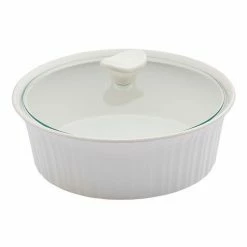Corningware French White Ovenware Round Casserole 2.35L