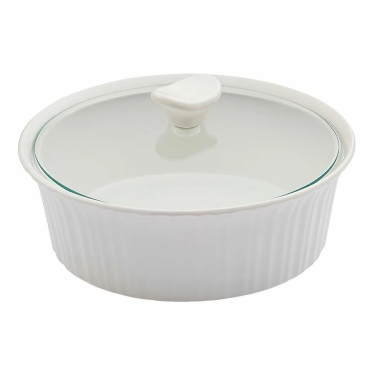 Corningware French White Ovenware Round Casserole 2.35L 1 Corningware French White Ovenware Round Casserole 2.35L