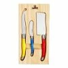 Laguiole Elite Multi Colour 3-Piece Cheese Knife Set
