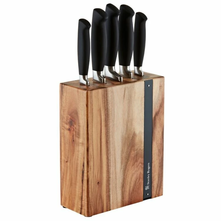Stanley Rogers Black Flash 6-Piece Knife Block 1 Stanley Rogers Black Flash 6-Piece Knife Block