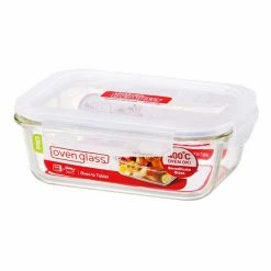 Lock & Lock Glass Rectangle Food Storage 630mL