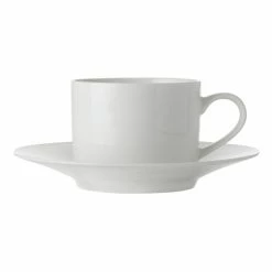 Maxwell & Williams White Basics Straight Cup And Saucer 250mL