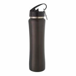 Smith & Nobel 500mL Double Wall Straw Bottle - Black