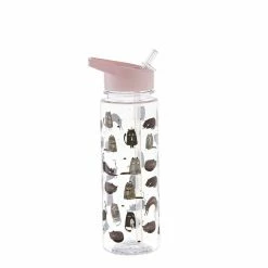 Mozi Moggs 600mL Plastic Flip Lid Bottle