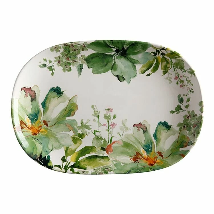 Casa Domani Botanical Oval Platter 40 X 28 Cm 1 Casa Domani Botanical Oval Platter 40 X 28 Cm