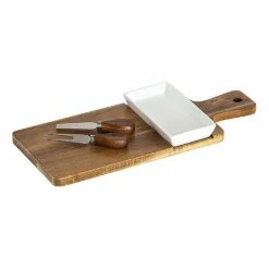 Heirloom Goods 4 Piece Cheese Knives Dip & Paddle