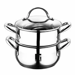 Bergner 3 Piece Gourmet Stainless Steel Induction Steamset 2.2L