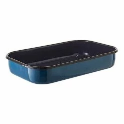 Bialetti Enamel Roasting Pan Blue 40 X 25cm