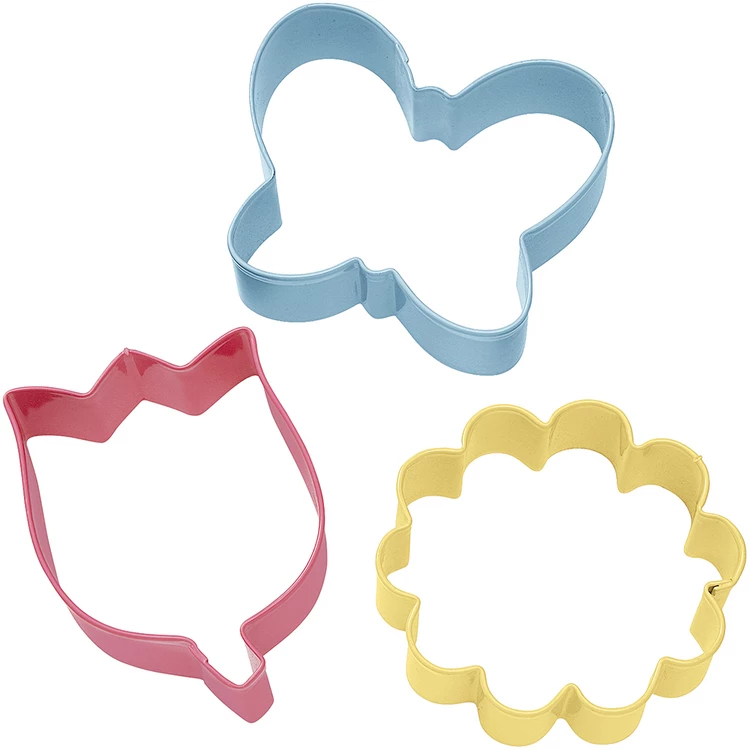 Wilton 3-Piece Flower Cookie Cutter Set 2 Wilton 3-Piece Flower Cookie Cutter Set - Image 2