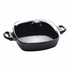 Swiss Diamond Classic Deep Square Casserole With Glass Vented Lid 28cm/4.7L