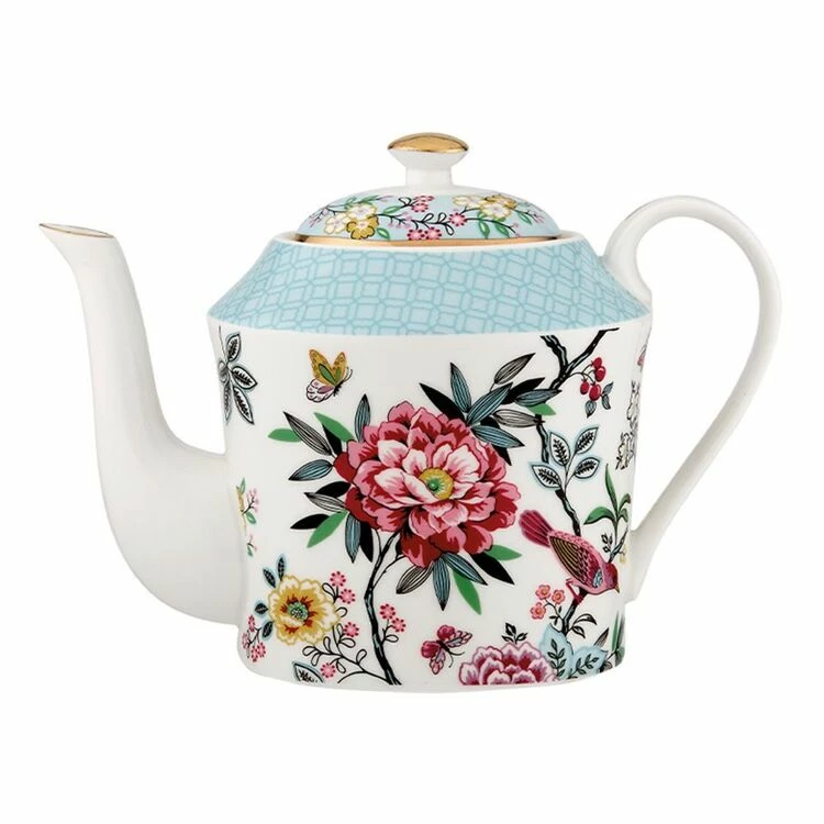 Ashdene Jardin Peony Infuser Teapot 600mL 1 Ashdene Jardin Peony Infuser Teapot 600mL