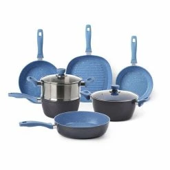 Smith & Nobel Stone Plus Cerulean 7-Piece Cookset