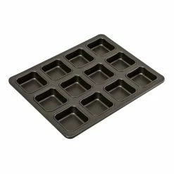Bakemaster Non-Stick 12 Cup Square Brownie Pan 34x26cm