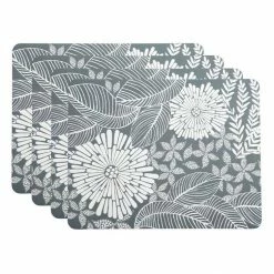 Maxwell & Williams Island 4-Piece Cork Back Placemat 34 X 26.5 Cm Grey