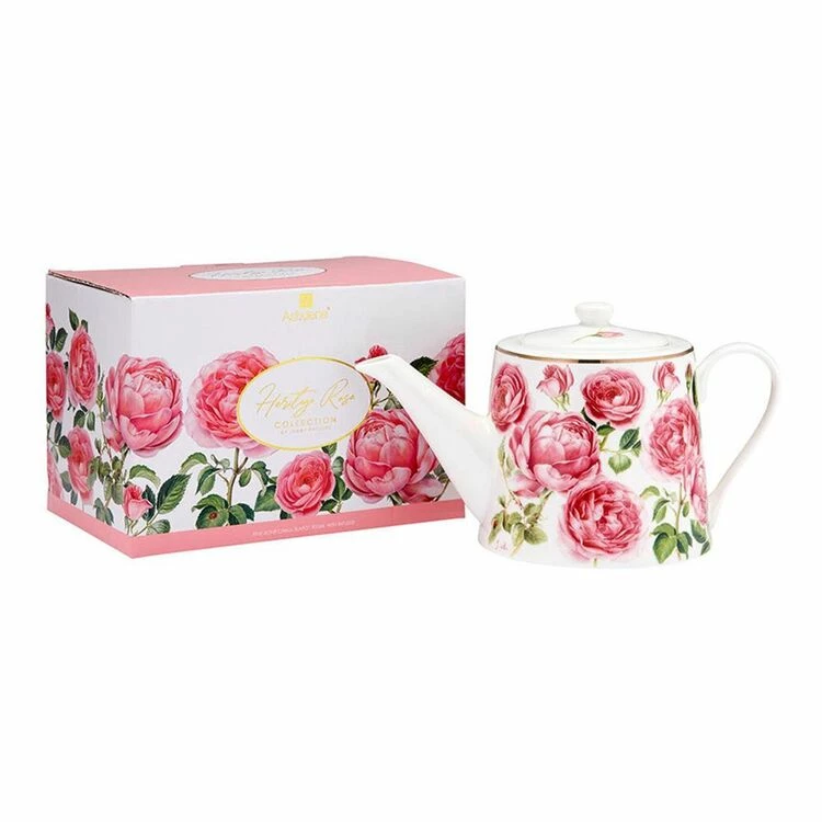 Ashdene Heritage Rose Infuser Teapot 900mL 1 Ashdene Heritage Rose Infuser Teapot 900mL