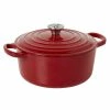 S&N By Miguel Maestre Cast Iron Casserole 24cm Red Gloss