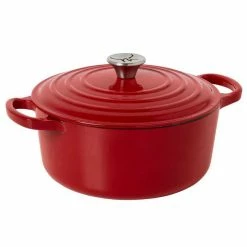 S&N By Miguel Maestre Cast Iron Casserole 28cm Red Gloss