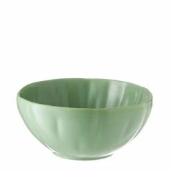Chyka Home Lotus 16cm Cereal Bowl Matte Green