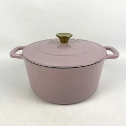 Smith & Nobel Luxe Cast Iron Casserole Pink 5L