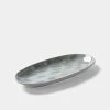 St Clare Oval Platter 35x17cm Reactive Grey