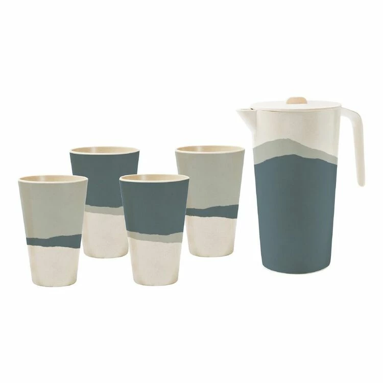 Davis & Waddell Flinders Bamboo Fibre Drinks Set 5 Piece 2 Davis & Waddell Flinders Bamboo Fibre Drinks Set 5 Piece - Image 2