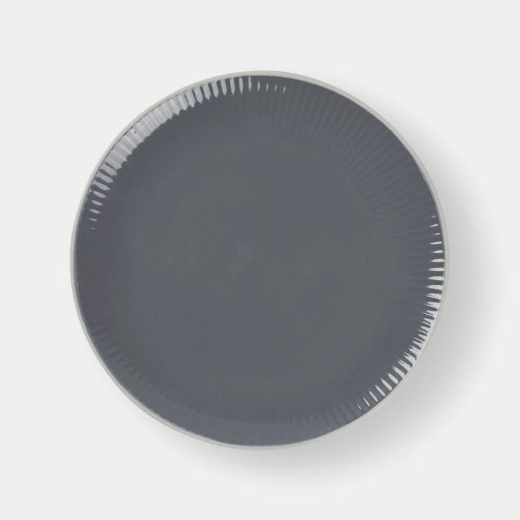 Soren Ribbed Side Plate 21cm Grey 1 Soren Ribbed Side Plate 21cm Grey