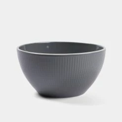 Soren Ribbed Cereal Bowl 15cm Grey
