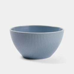 Soren Ribbed Cereal Bowl 15cm Blue