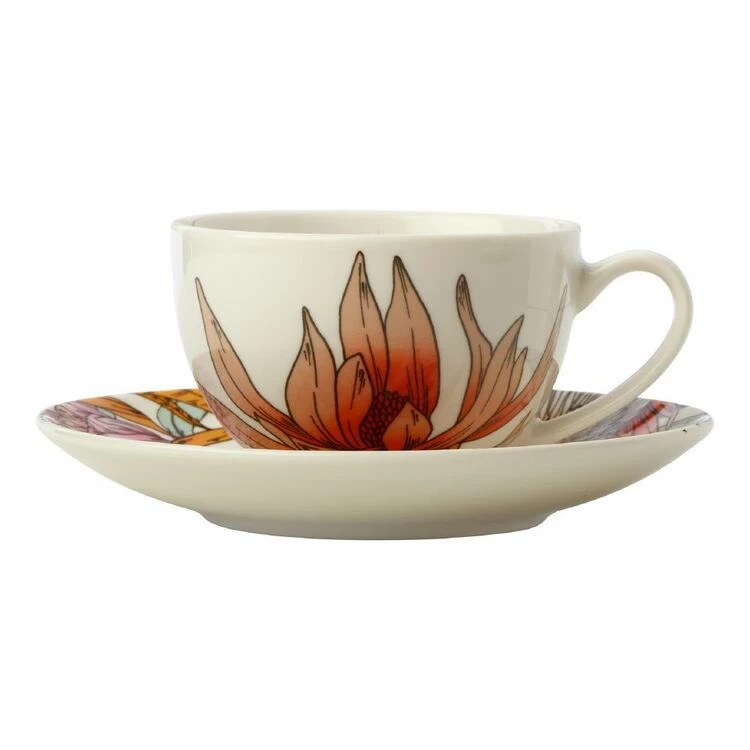 Maxwell & Williams Waratah Coupe Demi Cup & Saucer 100mL 1 Maxwell & Williams Waratah Coupe Demi Cup & Saucer 100mL
