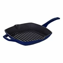 Swiss Diamond Cast Au Four Square Blue Grill 24cm