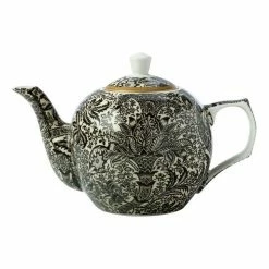 Casa Domani William Morris Teapot 750mL Black Seaweed Gift Boxed